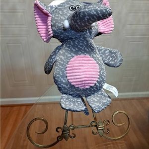 Brand new Jmle Dog Toy Elephant Clinker Ans Squeaker 11”